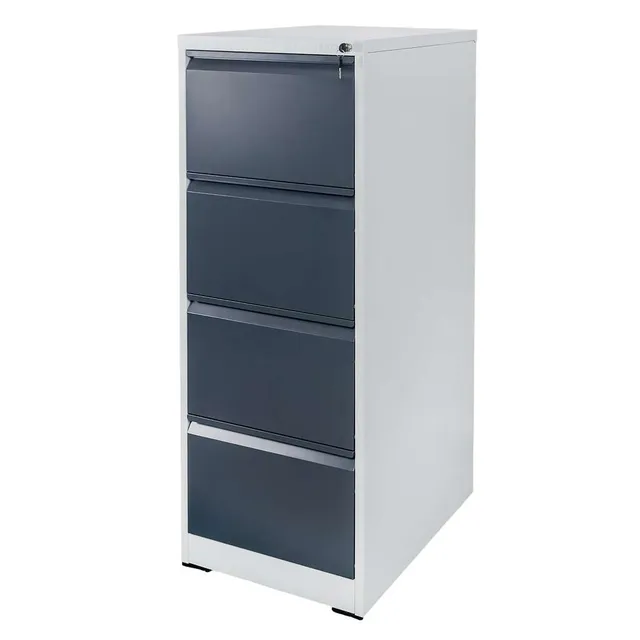 Furvero W4S S/G schedario metallo 4 cassetti grigio grafite 45cm