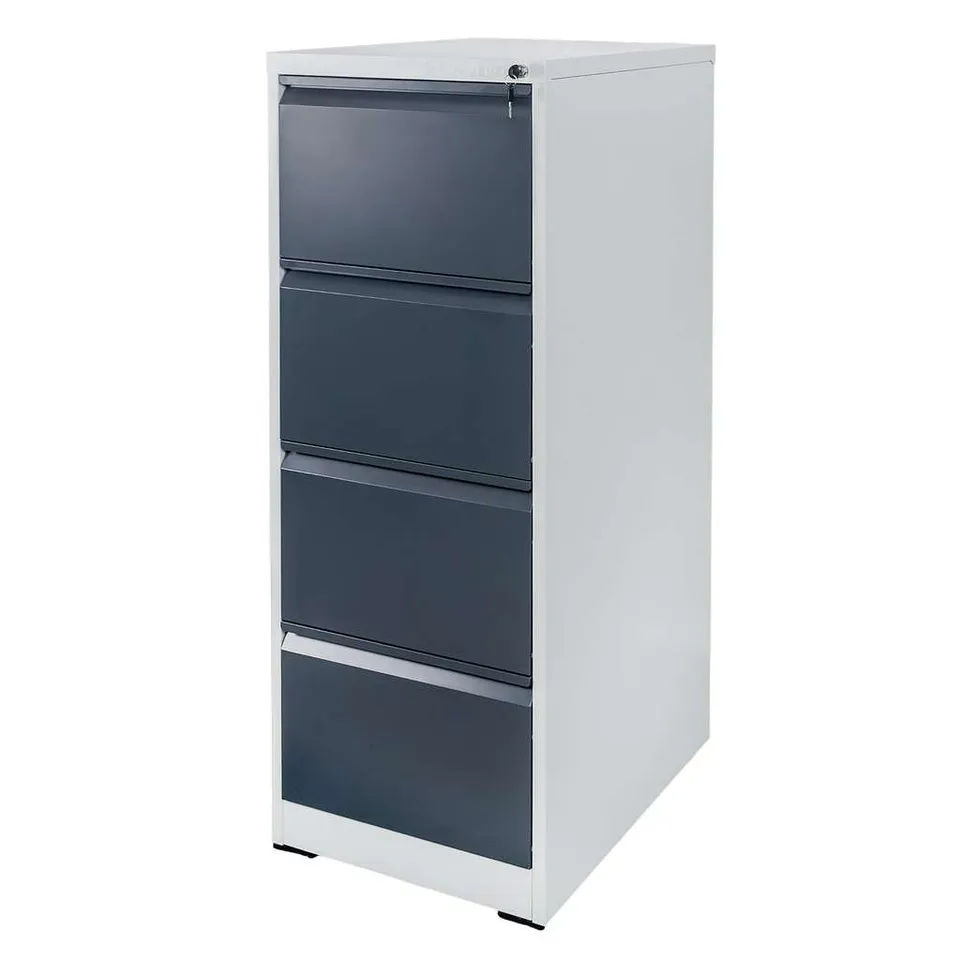 Furvero W4S S/G schedario metallo 4 cassetti grigio grafite 45cm