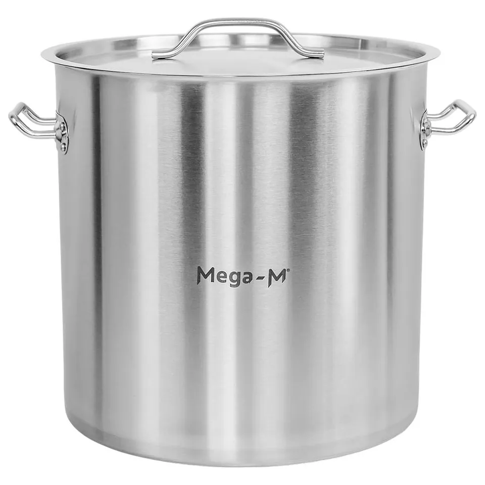 Mega-M Standard 50L pentola alta inox 40x40 cm con coperchio