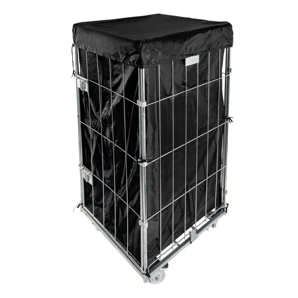 Mega-M Universal roll container a rete zincato con telo 500 kg