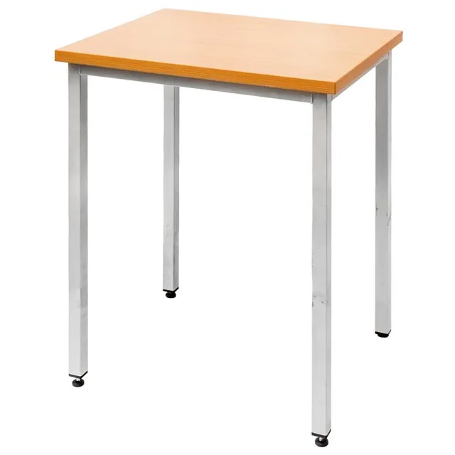 Tavolo mensa 60x50x80 cm piano faggio gambe regolabili