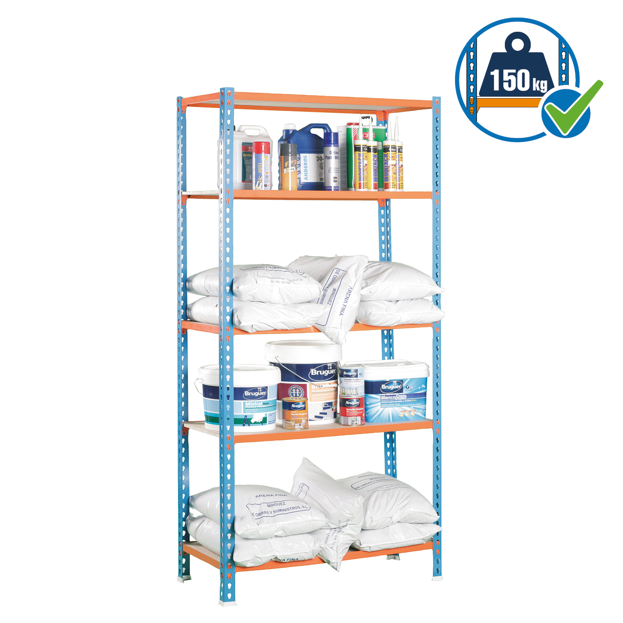 Simonrack MaderClick 5 Scaffale Legno 5 Ripiani 150 kg