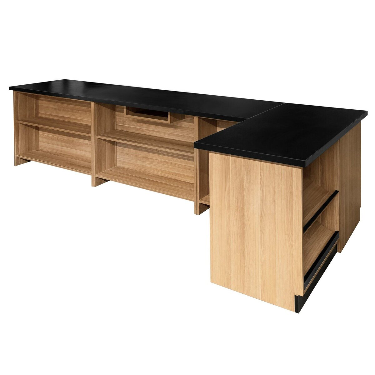 Mega-M 360x60x87 banco vendita rovere americano a L