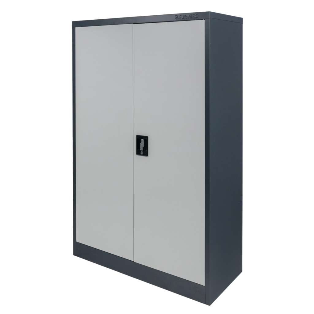 Furvero W-104 G/S Armadio Ufficio Metallo 90x40x140 cm Grafite