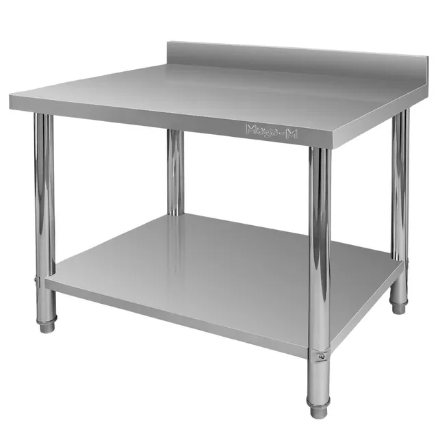 Mega-M X Standard tavolo inox 100x70x85 cm alzatina