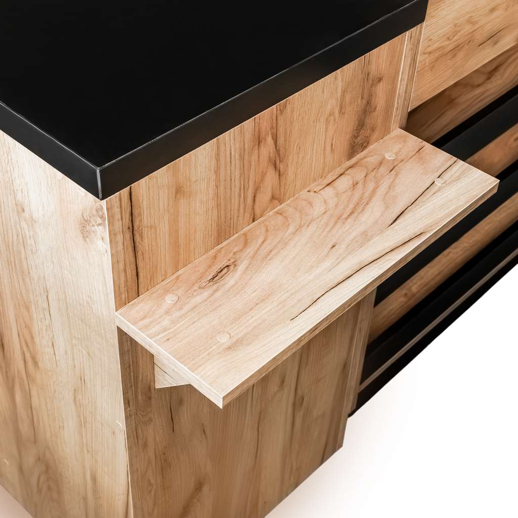 Mega-M banco cassa nastro automatico 250 cm rovere kraft