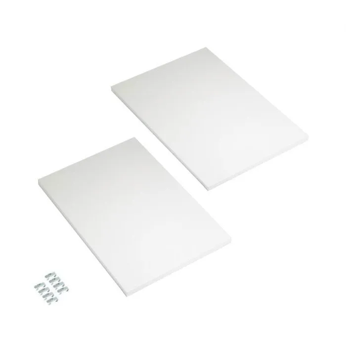 Seville Classics UltraHD ripiani armadio acciaio 76x54 cm 2 pezzi