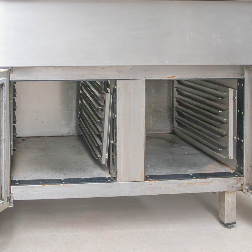 Ascobloc vetrina refrigerata 145x75x155 cm inox