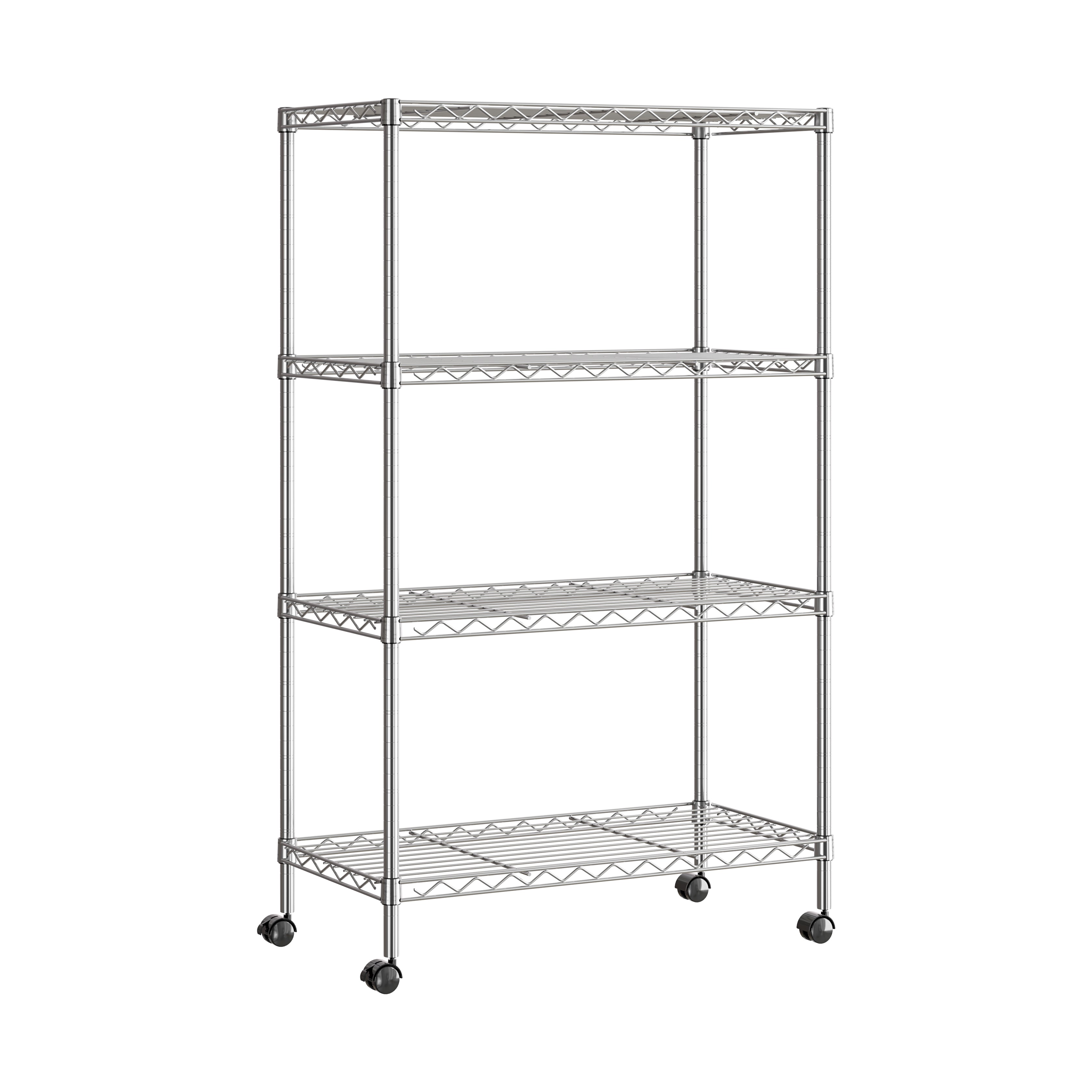 Seville Classics 14304 scaffale acciaio 4 ripiani 76x35 cm