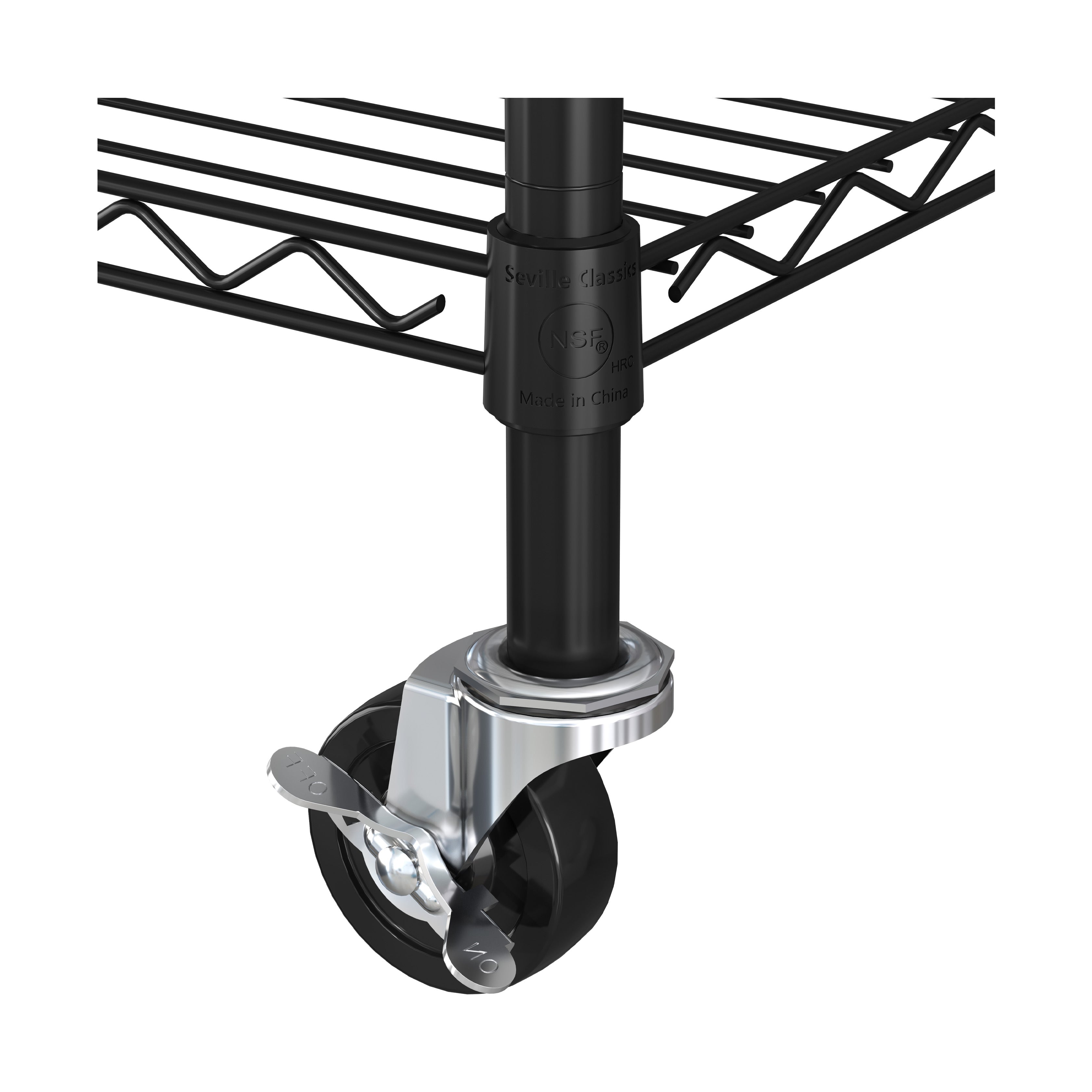 Seville Classics Scaffale Acciaio 5 Ripiani 91x36 cm Nero