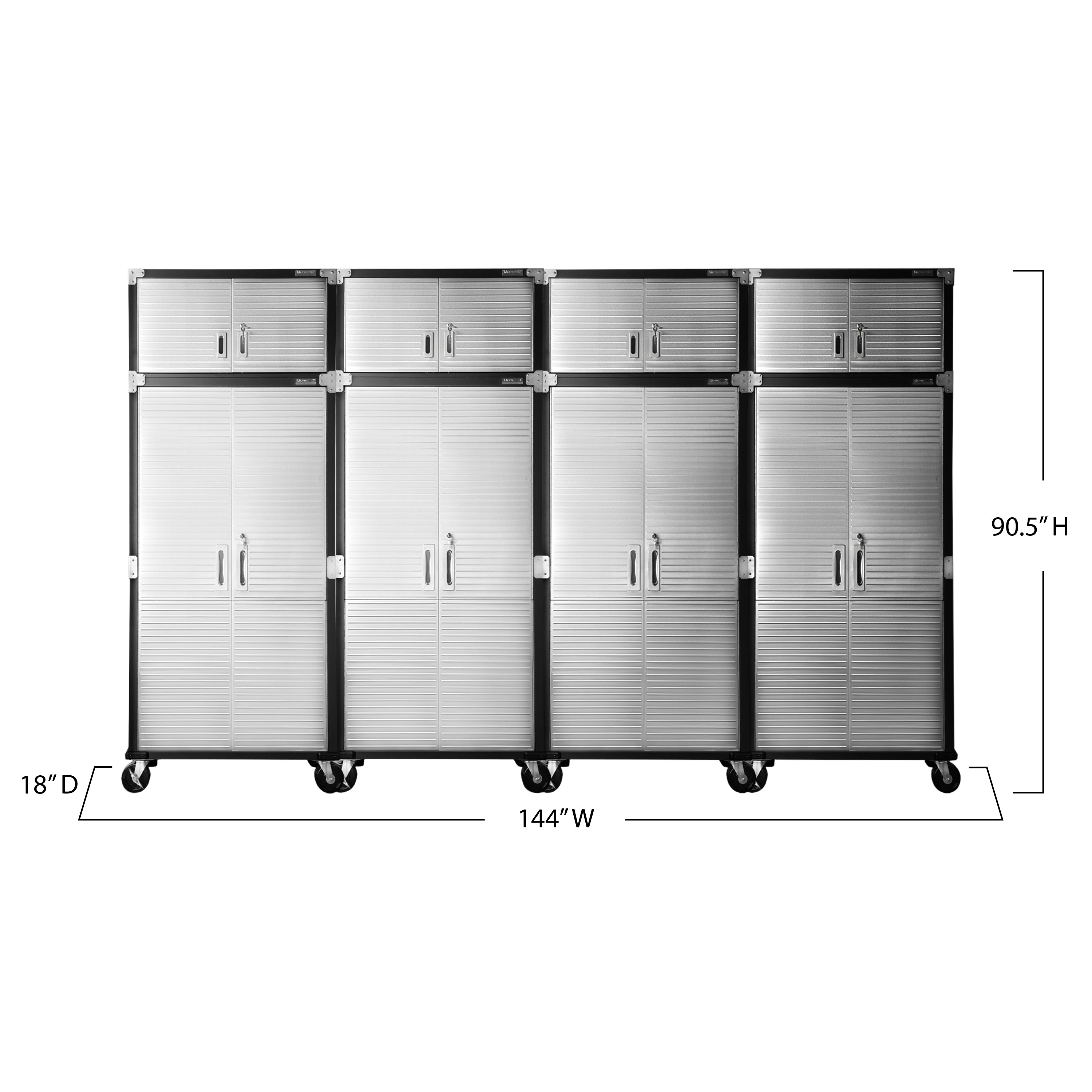 Seville Classics UltraHD sistema 8 armadi graphite 366 cm