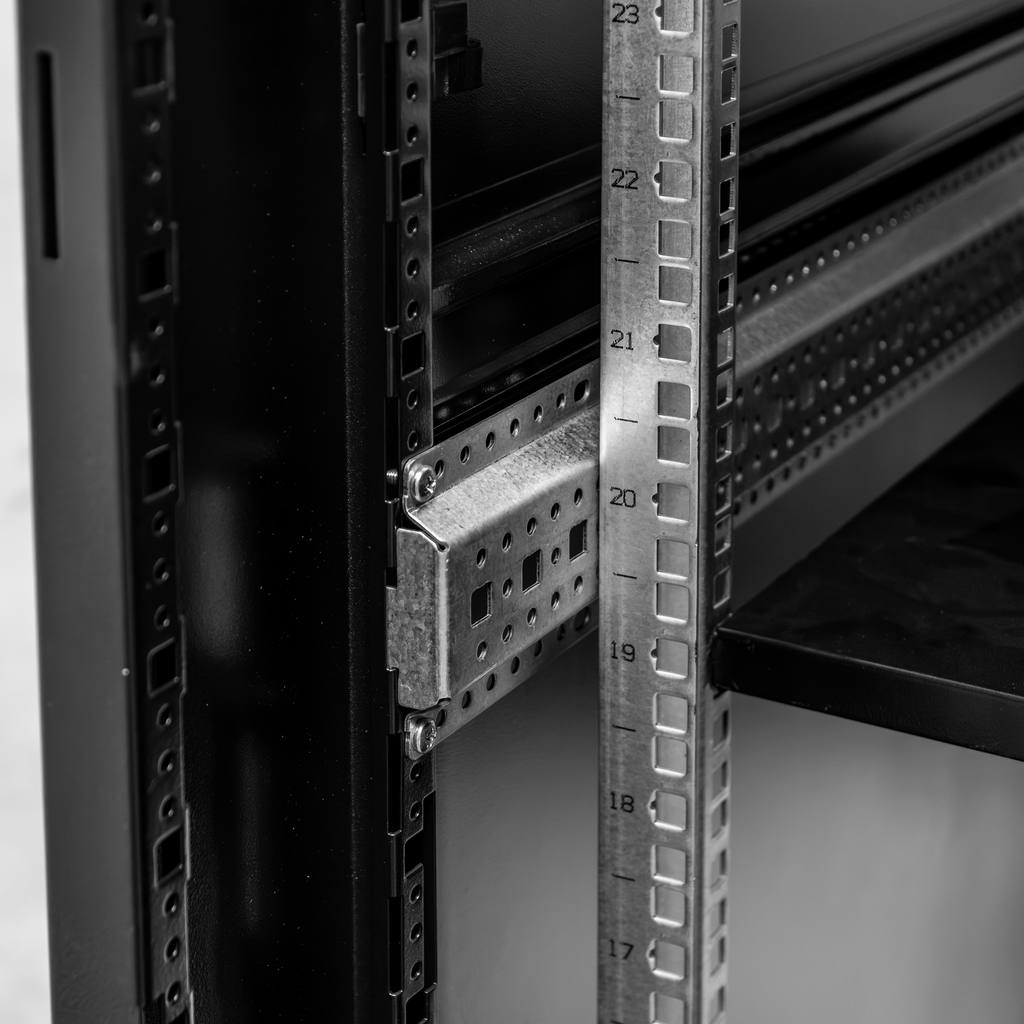 Mega-M Armadio Rack 19 Pollici 28U 60x80 cm Nero