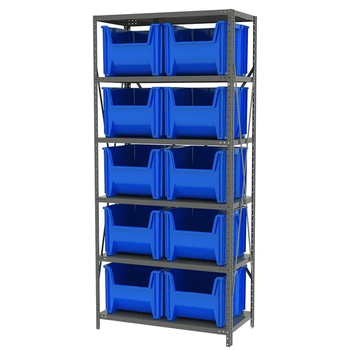 Akro-Mils AS187913018 scaffale metallo 6 ripiani 10 box