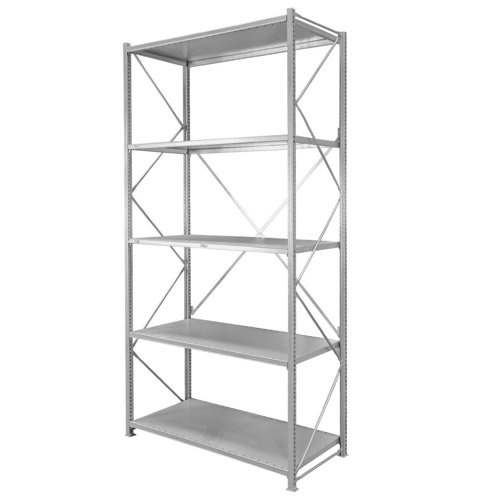 Stow Scaffale Magazzino 5 Ripiani 300x133,5x60 cm Base