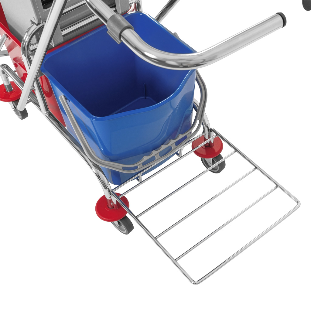Mega-M carrello pulizie 2x17 L con strizzatore e cesto