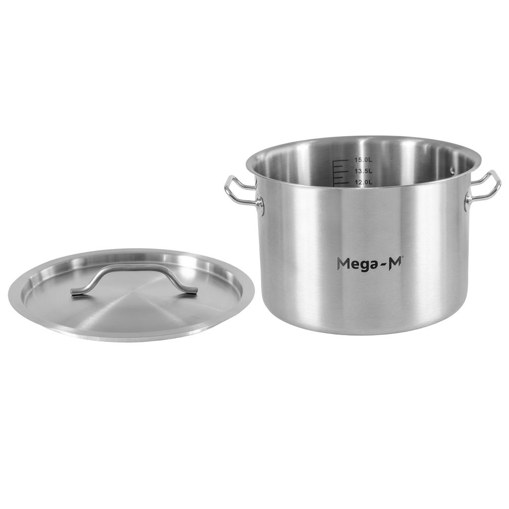 Mega-M Standard 17L pentola acciaio inox con coperchio
