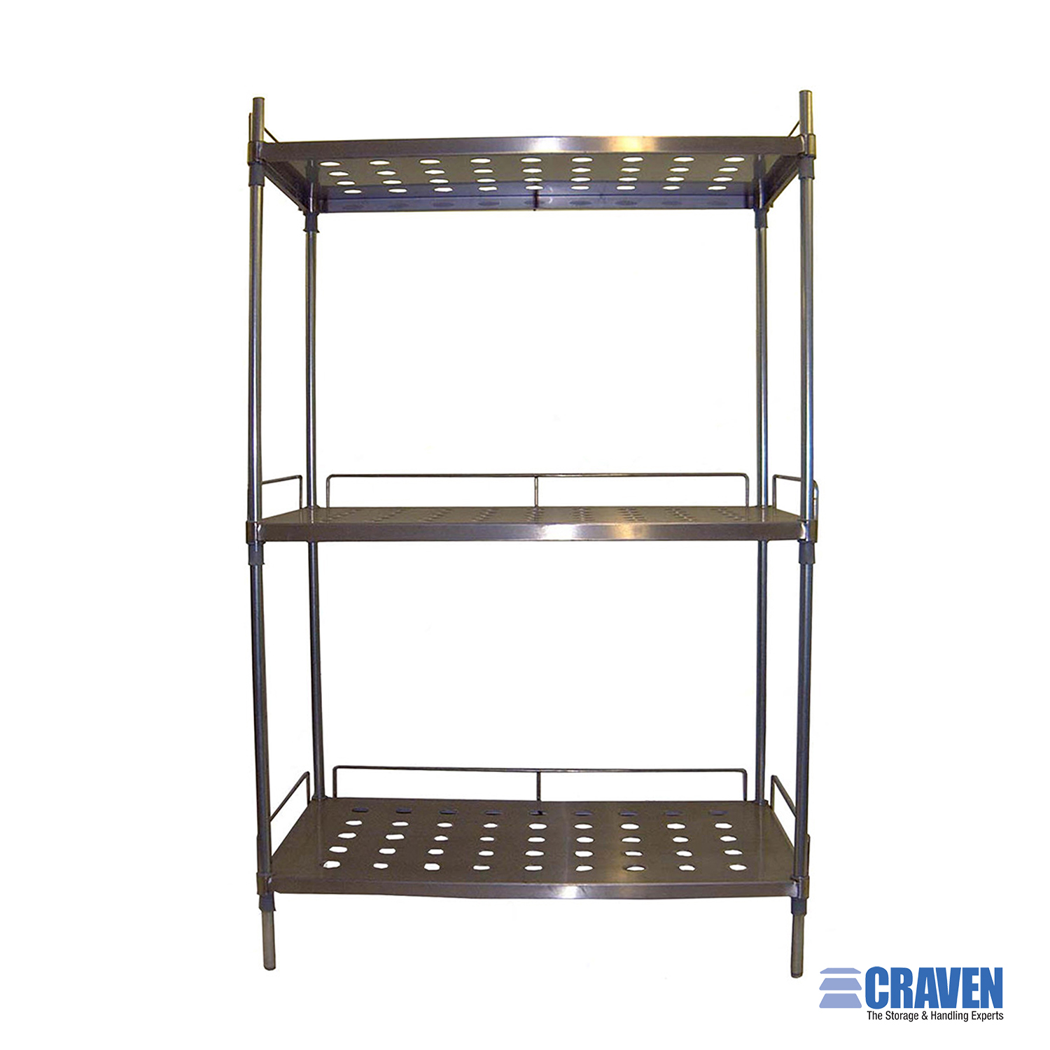 Craven SSPM Scaffale Acciaio Inox Forato 4 Ripiani