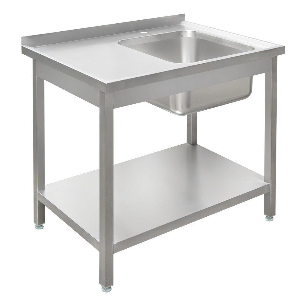 Mega-M 100x60x85 lavello gastronomico vasca destra inox