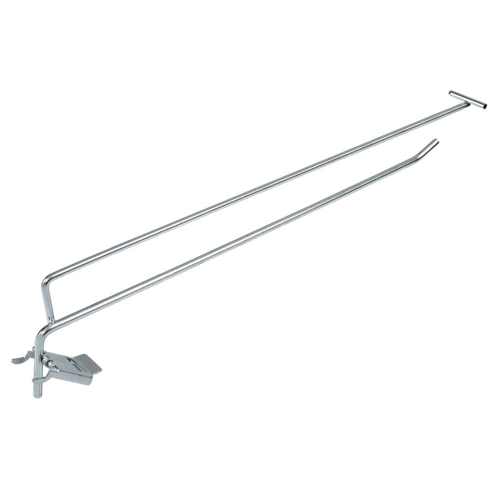 Gancio Euro 40 cm per pannello forato zincato portaprezzo