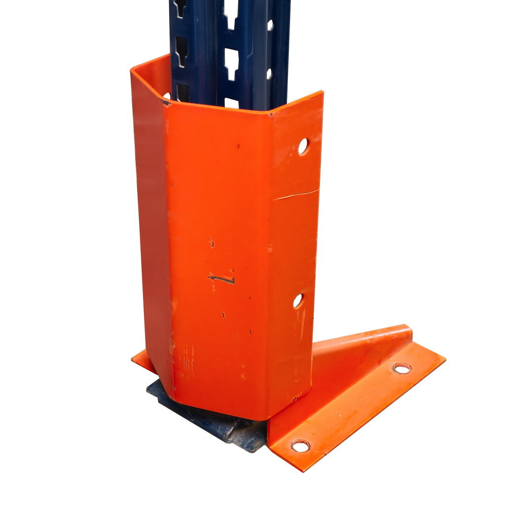 Paracolpo montante scaffale portapallet 40x17x30 cm acciaio arancione