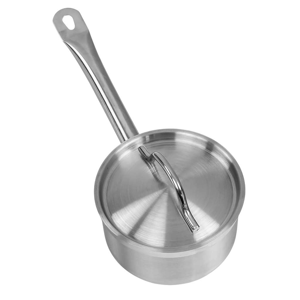 Mega-M Pro pentolino acciaio inox 1,3L con coperchio 14 cm