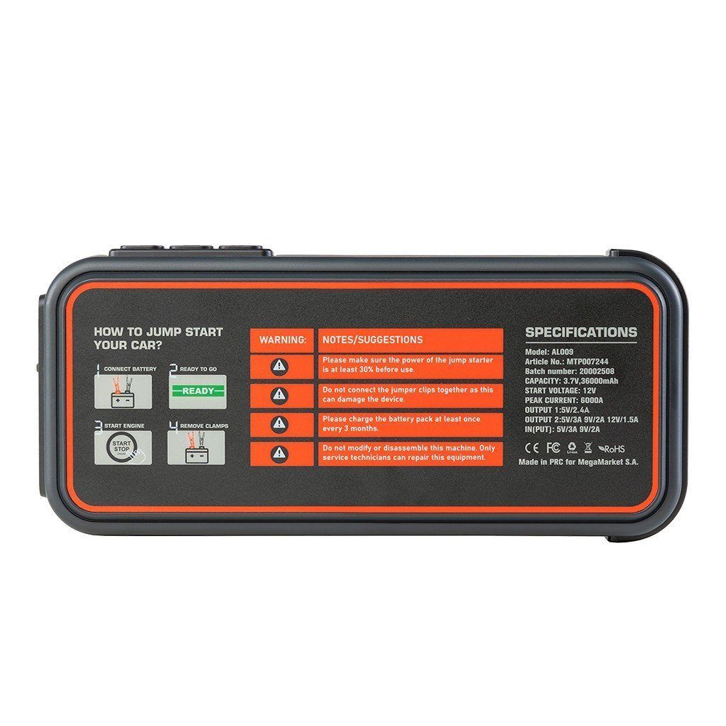 Werkberg AL009 avviatore batteria 36000mAh 6000A
