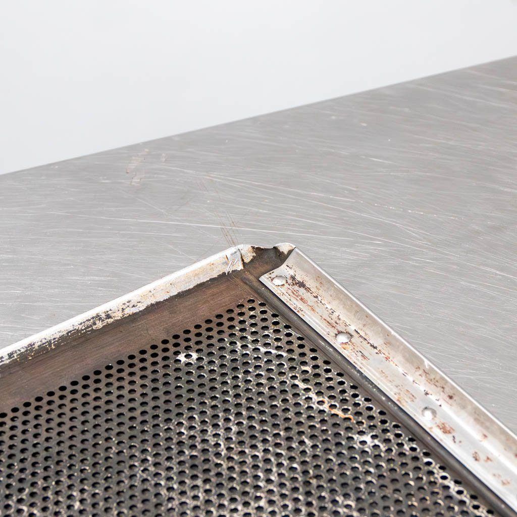 Teglia forno forata 60x40 cm acciaio inox professionale