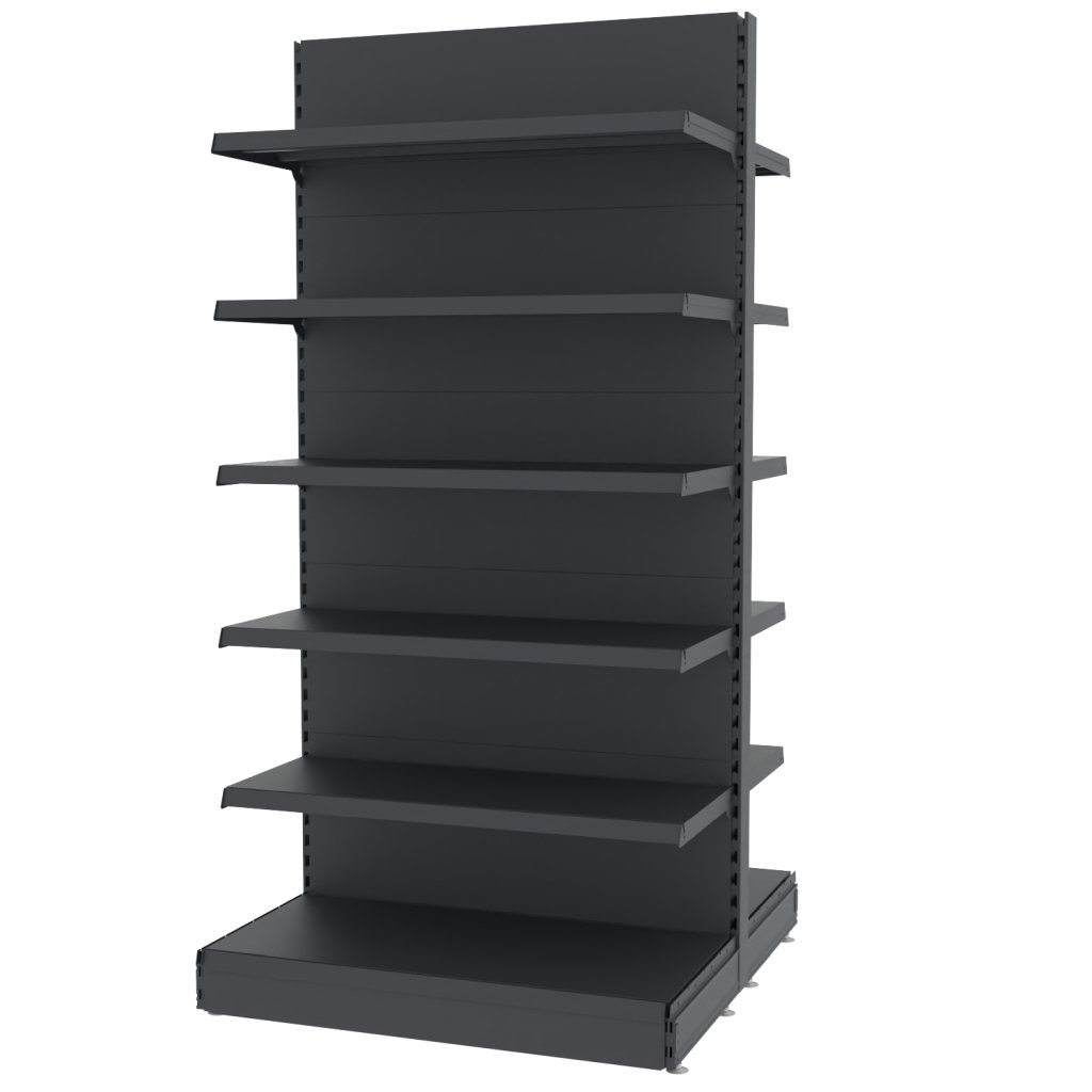 Mega-M MERKURY II Scaffale Negozio Gondola Grafite H210 L103