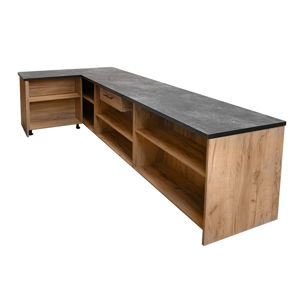Mega-M banco vendita a L 360 cm rovere kraft 87x60