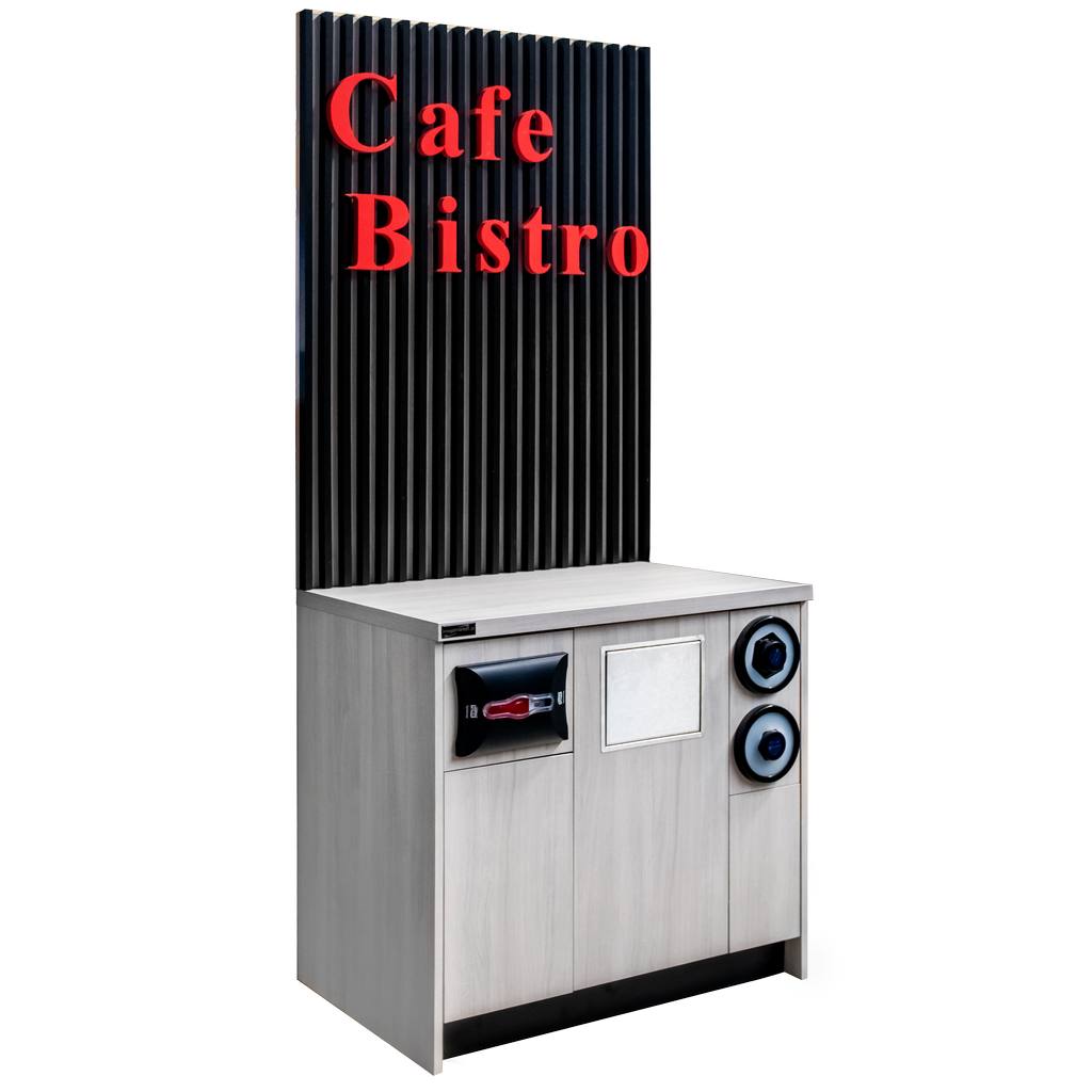 Mega-M Angolo Caffè 219x94x64 cm Mobile Olmo Liberty