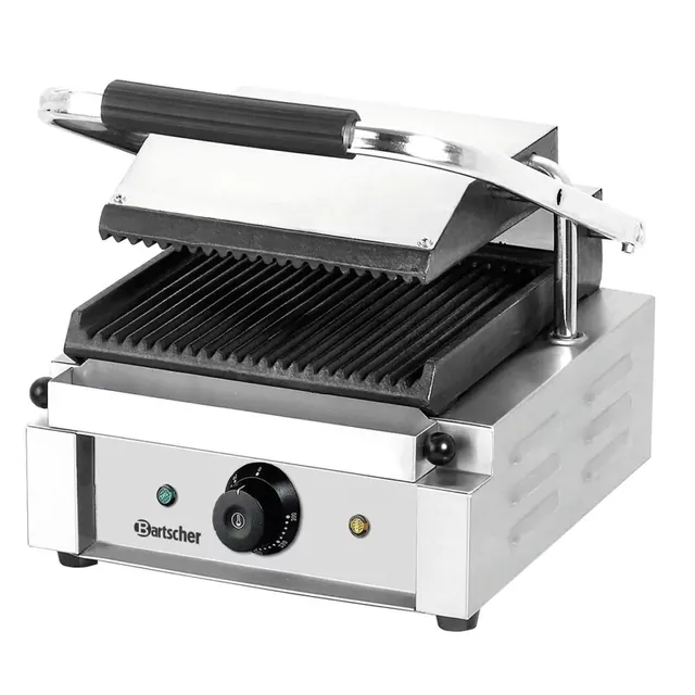 Bartscher A150670 Grill Contatto Rigato 1,8 kW Piastra Ghisa