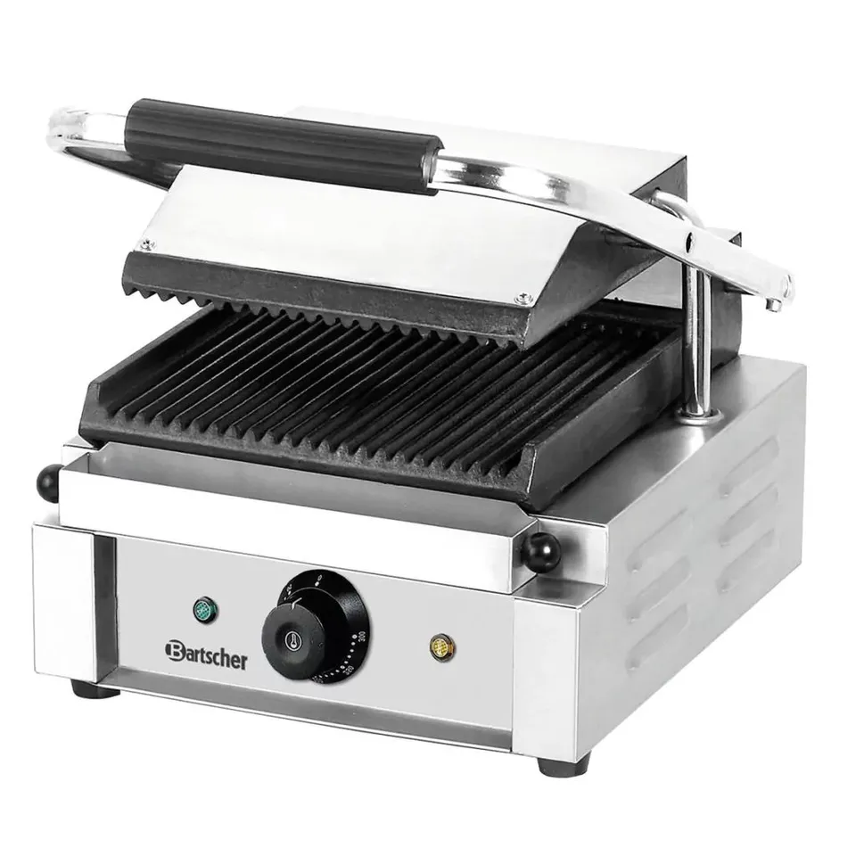 Bartscher A150670 Grill Contatto Rigato 1,8 kW Piastra Ghisa