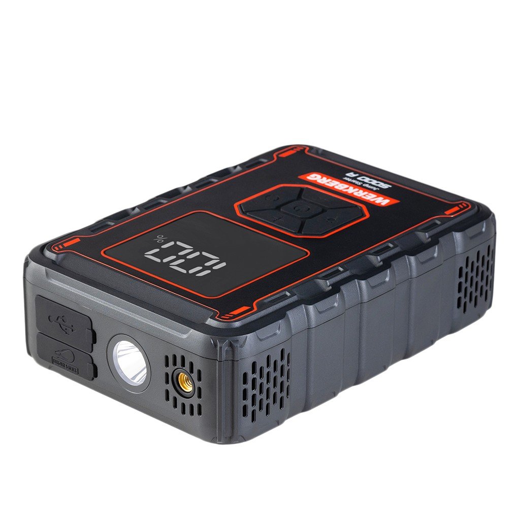 Werkberg AL008 Avviatore Batteria 32000mAh con Compressore