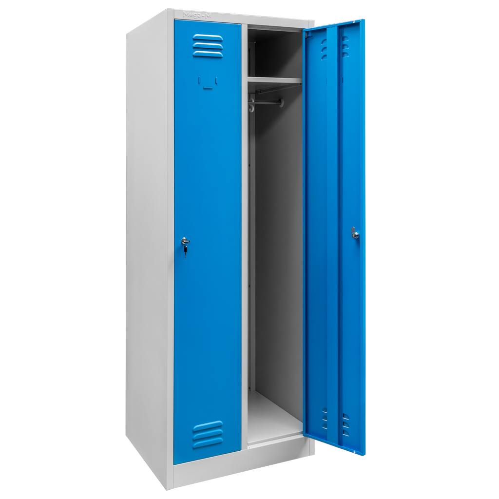 Mega-M Armadietto spogliatoio 2 ante S-60 grigio/blu
