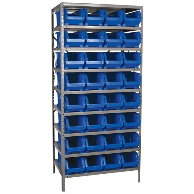 Akro-Mils AS2479284 scaffale metallo 9 ripiani 32 box