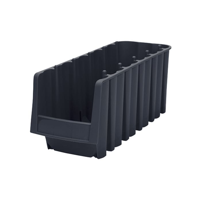 Akro-Mils 30776 contenitore bocca di lupo nero impilabile