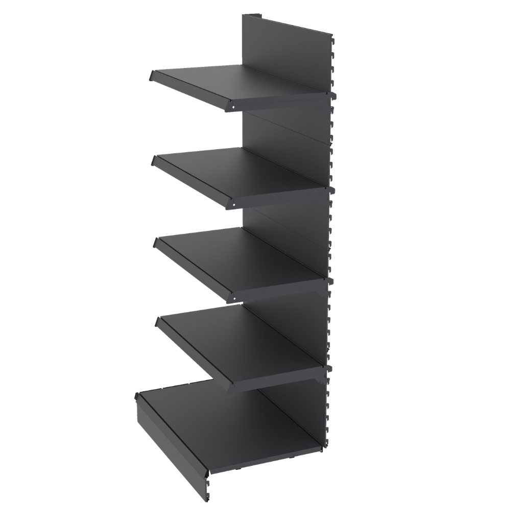Mega-M Merkury II H170 scaffale negozio a parete grafite 81,5 cm