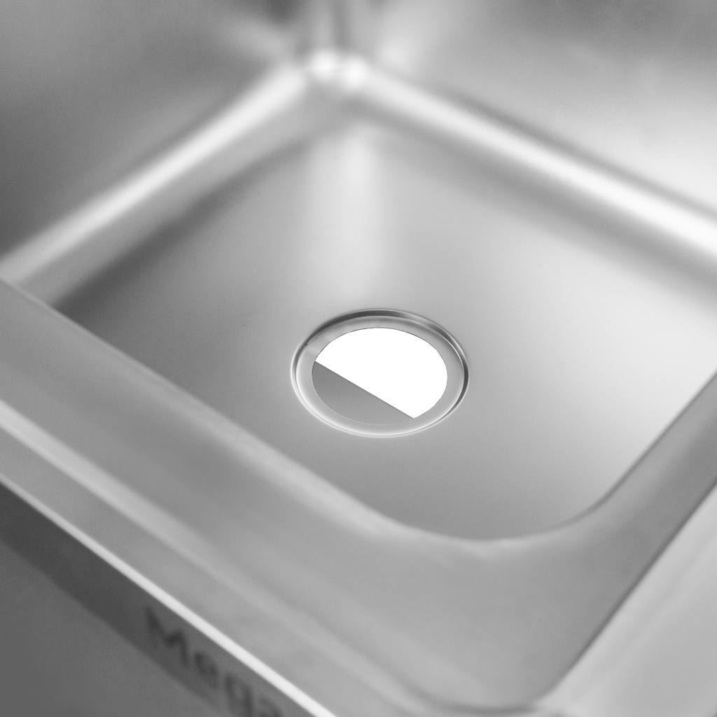 Mega-M lavello gastronomico doppia vasca 120x60x85 inox