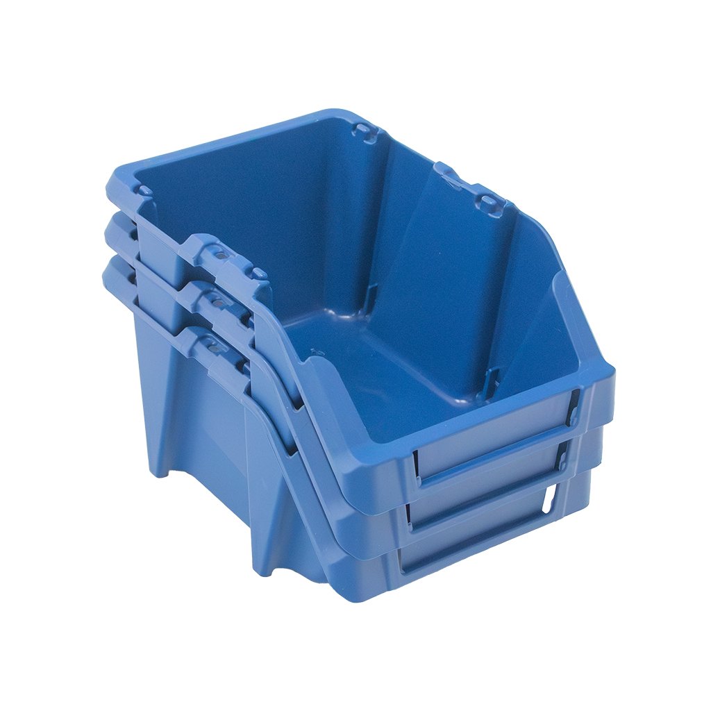 Mega-M M Cassetta Magazzino 20x30x13 cm Blu 5 pz Plastica