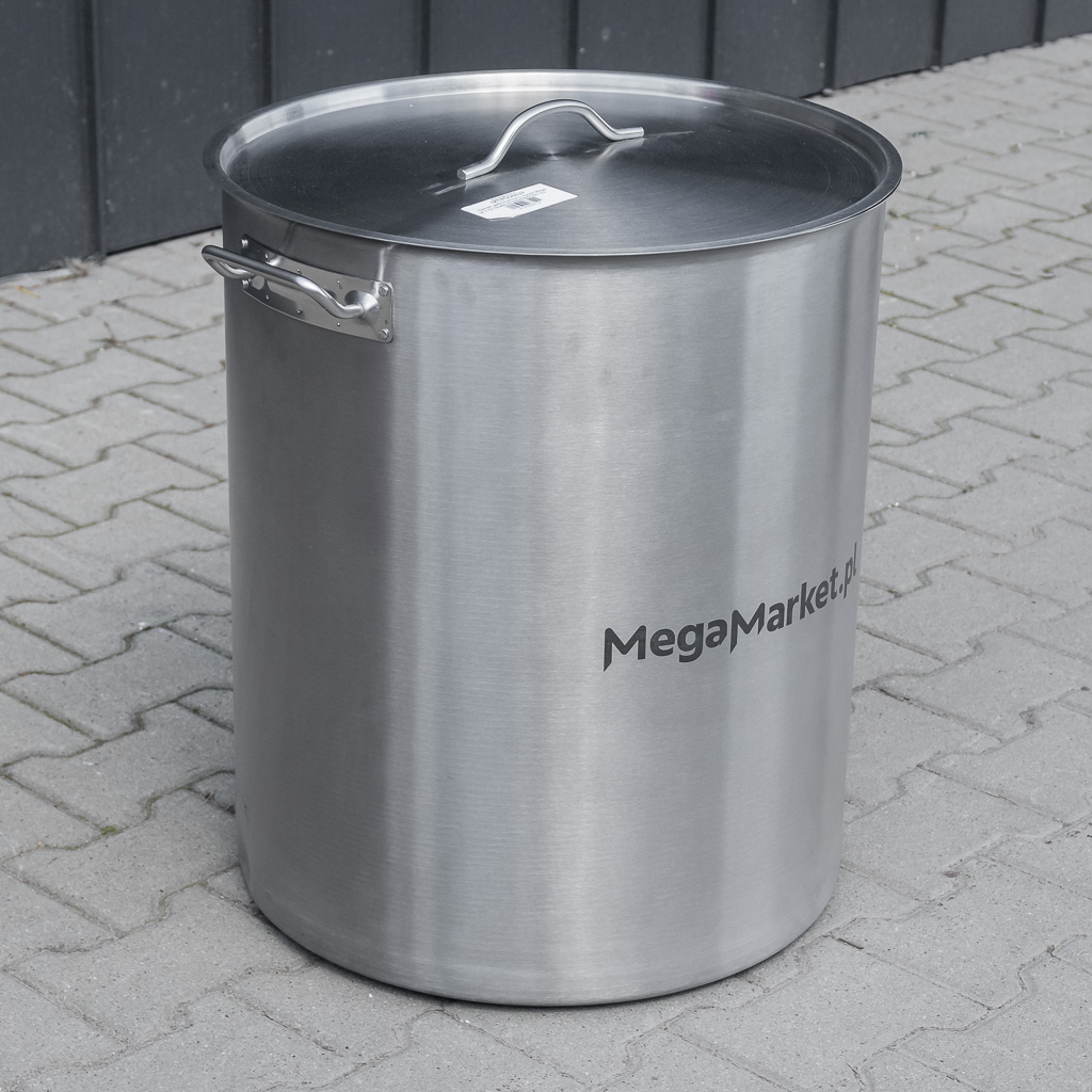 Mega-M Pentolone Inox 115L 50x60 cm con Coperchio