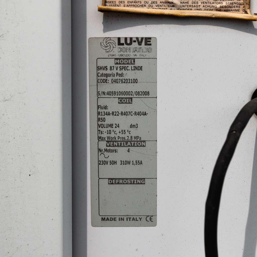 LU-VE SHVS 87 V SPEC LINDE condensatore 4 ventole