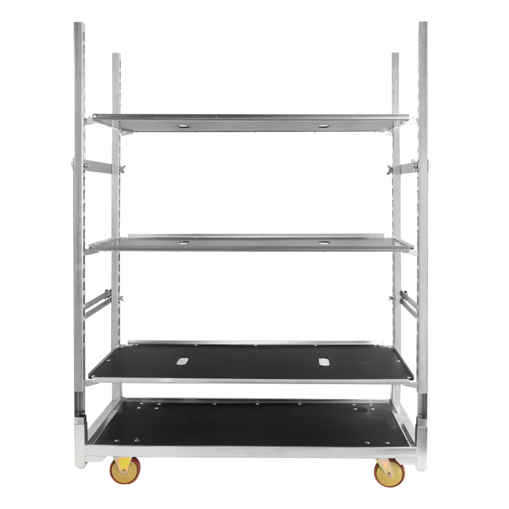 Mega-M carrello danese fiori base+3 ripiani inclinato