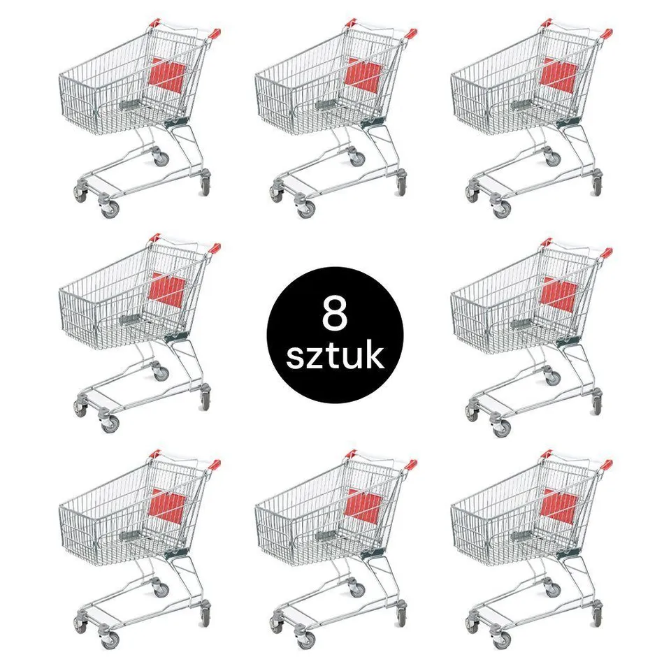 Marsanz CASCP08002 carrello spesa 80 L set 8 pz con seggiolino
