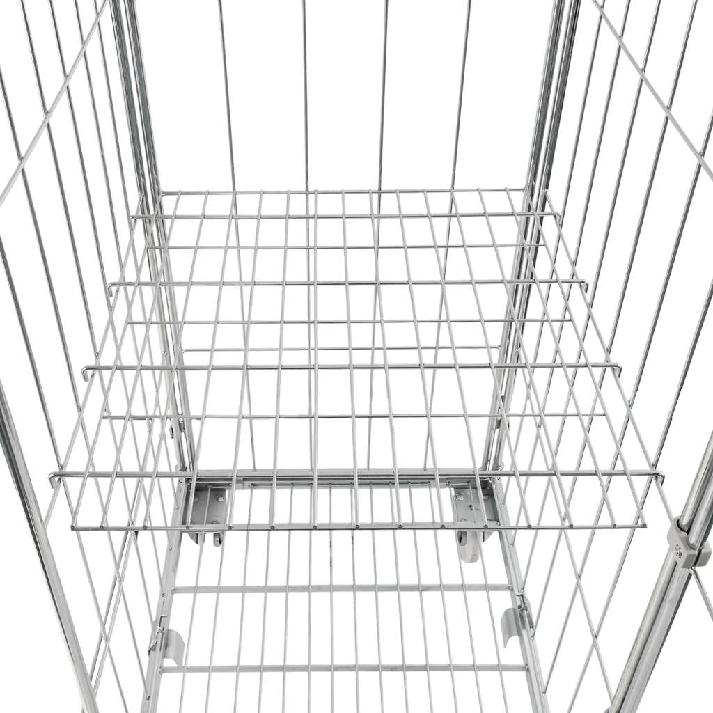 Mega-M Universal rollcontainer zincato con ripiano 500 kg