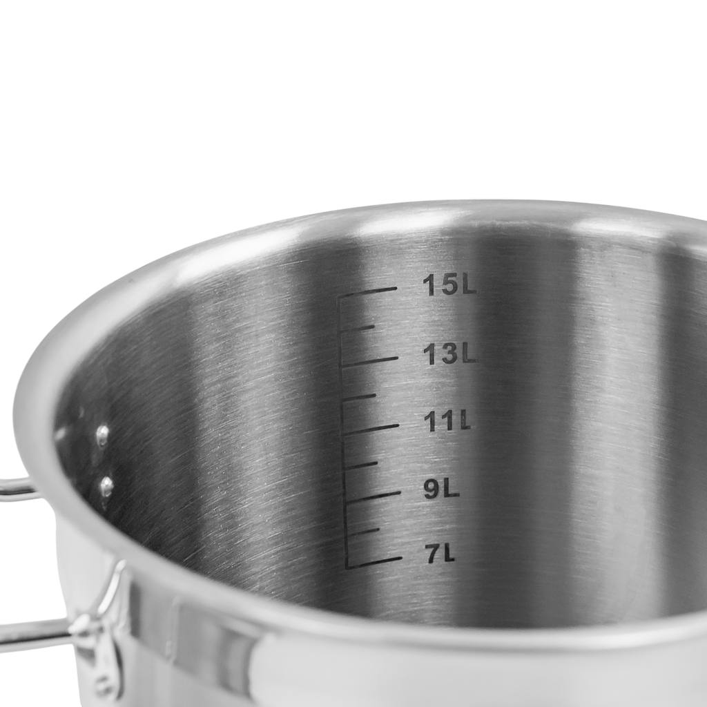 Mega-M Pro pentola inox 17L 28 cm con coperchio