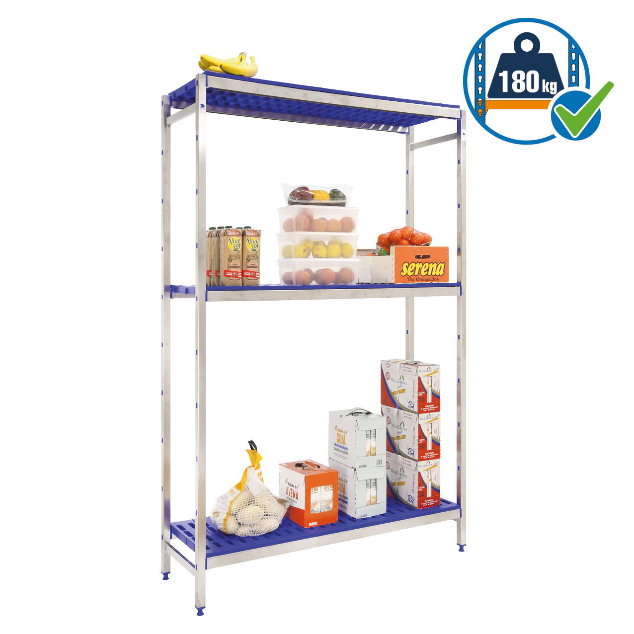 Simonrack SimonInox PP 3 scaffalatura inox 3 ripiani