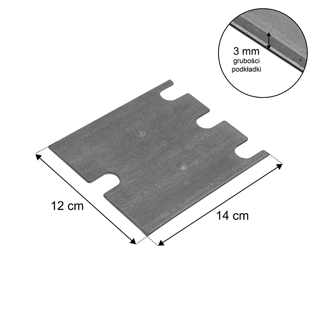 Stow PNABG0014 spessore livellamento zincato 3 mm