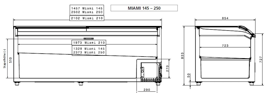 AHT Miami 250 isola surgelati grafite 2014