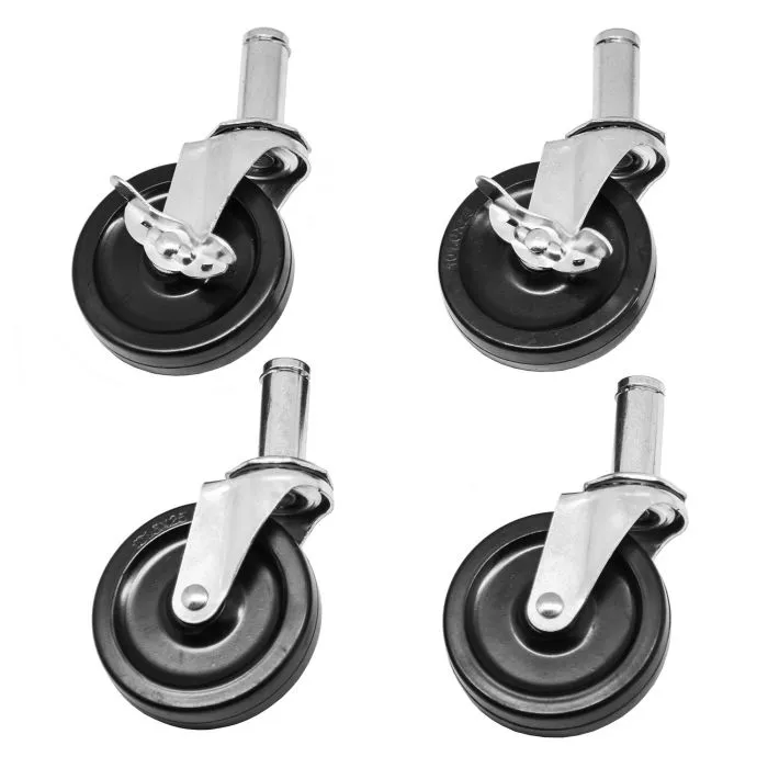 Seville Classics ruote girevoli 10 cm set 4 pezzi