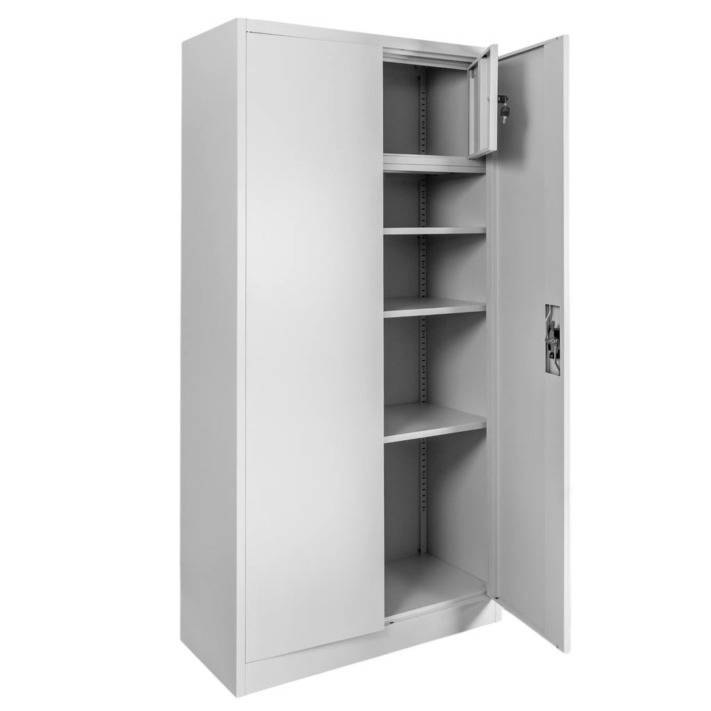 Mega-M S-90 armadio metallico ufficio 90x40x185 grigio tesoretto
